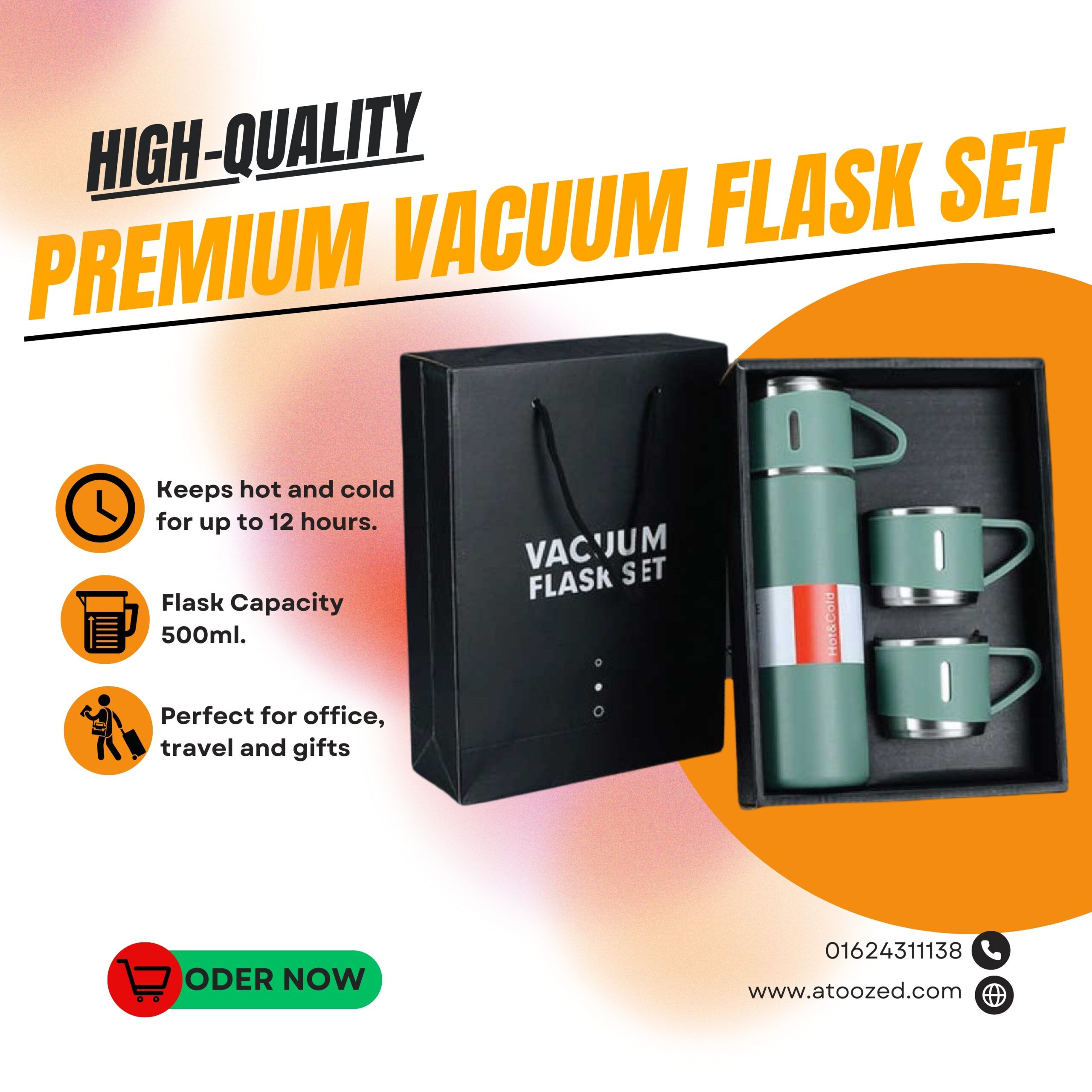Premium Vacuum Flask Set